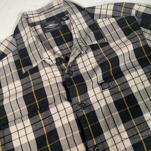 Harley-Davidson Genuine MotorClothes Plaid Button Up Shirt Eagle Back Graphic L